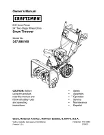 Craftsman 247.888160 Owner'S Manual preview