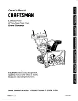 Craftsman 247.888500 Owner'S Manual preview