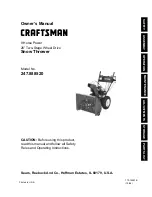 Craftsman 247.88852 Owner'S Manual preview