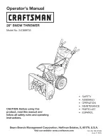 Preview for 1 page of Craftsman 247.889705 Operator'S Manual