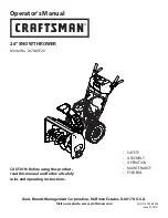 Craftsman 247.889720 Operator'S Manual предпросмотр