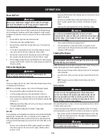 Preview for 16 page of Craftsman 247.889720 Operator'S Manual