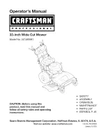 Предварительный просмотр 1 страницы Craftsman 247.889981 Operator'S Manual