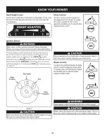 Предварительный просмотр 11 страницы Craftsman 247.889981 Operator'S Manual