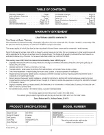 Preview for 2 page of Craftsman 247.88999 Operator'S Manual