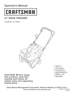 Craftsman 247.9854 Operator'S Manual предпросмотр