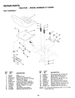 Preview for 12 page of Craftsman 252800 Repair Parts Manual