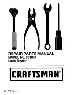 Craftsman 253654 Repair Parts Manual предпросмотр