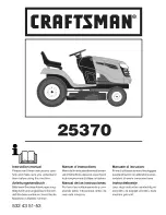 Предварительный просмотр 1 страницы Craftsman 25370 Instruction Manual