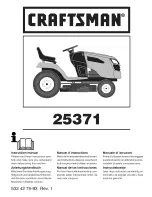 Предварительный просмотр 1 страницы Craftsman 25371 Instruction Manual