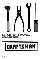 Предварительный просмотр 1 страницы Craftsman 253711 Repair Parts Manual