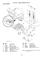 Предварительный просмотр 13 страницы Craftsman 253711 Repair Parts Manual