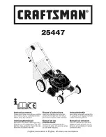 Preview for 1 page of Craftsman 25447 Instruction Manual