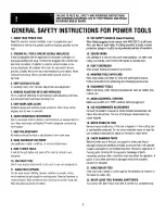 Preview for 2 page of Craftsman 25481 Instructions For Assembly And Operation Manual