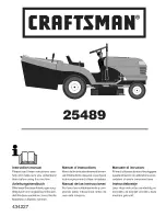 Craftsman 25489 Instruction Manual предпросмотр