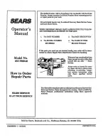 Preview for 12 page of Craftsman 257.798040 Operator'S Manual