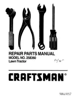 Preview for 1 page of Craftsman 258360 Repair Parts Manual