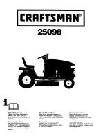 Craftsman 25908 Instruction Manual предпросмотр