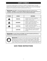 Предварительный просмотр 3 страницы Craftsman 26302 - Professional 20 Volt Lithium-Ion Operator'S Manual