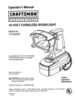 Preview for 1 page of Craftsman 26826 Operator'S Manual