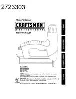 Preview for 1 page of Craftsman 27233 - Professional Electric Brad Nailer Owner'S Manual