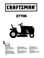 Craftsman 27706 Instruction Manual preview