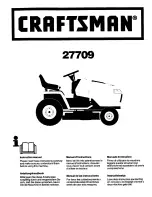 Предварительный просмотр 1 страницы Craftsman 27709 Instruction Manual