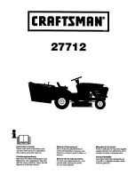 Craftsman 27712 Instruction Manual предпросмотр