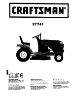 Preview for 1 page of Craftsman 27741 Instruction Manual