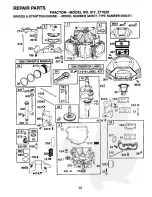 Preview for 22 page of Craftsman 277620 Repair Parts Manual