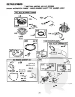 Preview for 24 page of Craftsman 277620 Repair Parts Manual