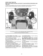 Предварительный просмотр 10 страницы Craftsman 28908 - Lt 2000 19.5 HP/42" Lawn Tractor Operation Manual