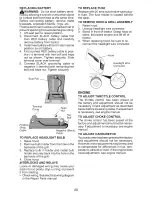 Предварительный просмотр 25 страницы Craftsman 28908 - Lt 2000 19.5 HP/42" Lawn Tractor Operation Manual