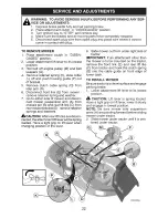 Предварительный просмотр 22 страницы Craftsman 28927 - YT 4000 24 HP 42" Yard Tractor Operator'S Manual