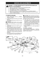 Предварительный просмотр 25 страницы Craftsman 28945 - GT 5000 26 HP/54" Garden Tractor Operation Manual