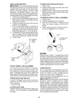 Предварительный просмотр 29 страницы Craftsman 28945 - GT 5000 26 HP/54" Garden Tractor Operation Manual