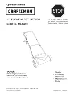 Preview for 1 page of Craftsman 29281 Operator'S Manual