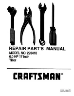 Preview for 1 page of Craftsman 293410 Repair Parts Manual