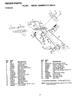 Preview for 2 page of Craftsman 293410 Repair Parts Manual