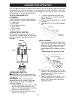 Предварительный просмотр 6 страницы Craftsman 29906 - 14 in. Rear Tine Tiller Owner'S Manual