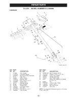 Предварительный просмотр 42 страницы Craftsman 29906 - 14 in. Rear Tine Tiller Owner'S Manual