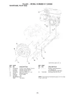 Предварительный просмотр 44 страницы Craftsman 29906 - 14 in. Rear Tine Tiller Owner'S Manual