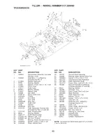 Предварительный просмотр 45 страницы Craftsman 29906 - 14 in. Rear Tine Tiller Owner'S Manual