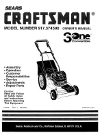 Craftsman 3-ONE CONVERTIBLE 917.37459 Owner'S Manual предпросмотр