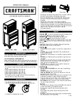 Craftsman 3000 Series Operator'S Manual preview