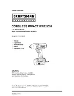 Preview for 1 page of Craftsman 310.26825 Owner'S Manual