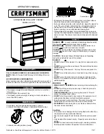 Preview for 1 page of Craftsman 31014 Operator'S Manual