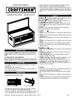 Craftsman 31017 Operator'S Manual предпросмотр