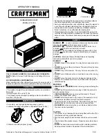 Preview for 1 page of Craftsman 31018 Operator'S Manual