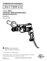 Craftsman 315.101160 Operator'S Manual preview